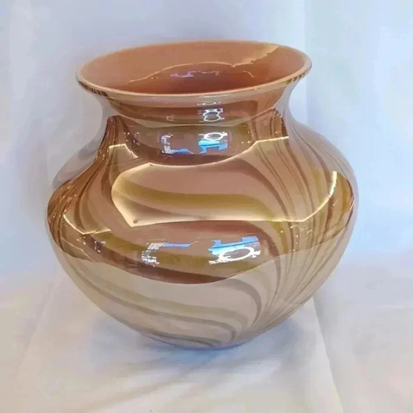 Vintage Hand Blown Vase 8 1/4" - Picture 2 of 4